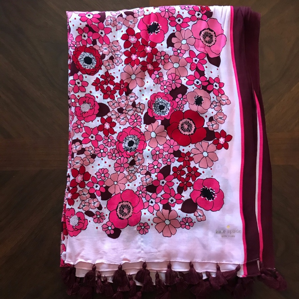 Pink floral Kate Spade scarf!